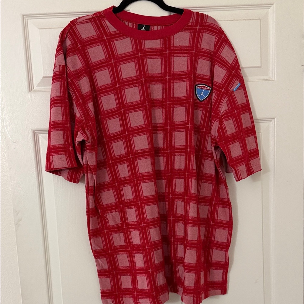 Jordan Red Checkered T-Shirt